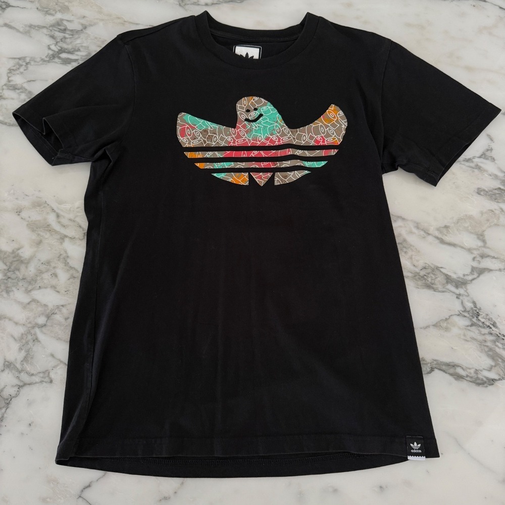 Ghosted Adidas Ghost Logo Men's Black T-shirt ‎ Size Small Pre-owned